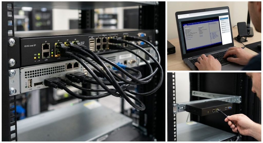 KVM over IP di Server Rack